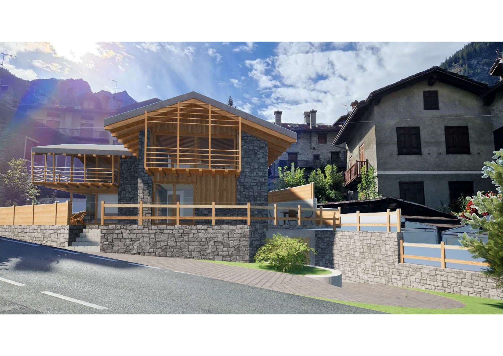 Villa di nuova costruzione Courmayeur – Dolonne